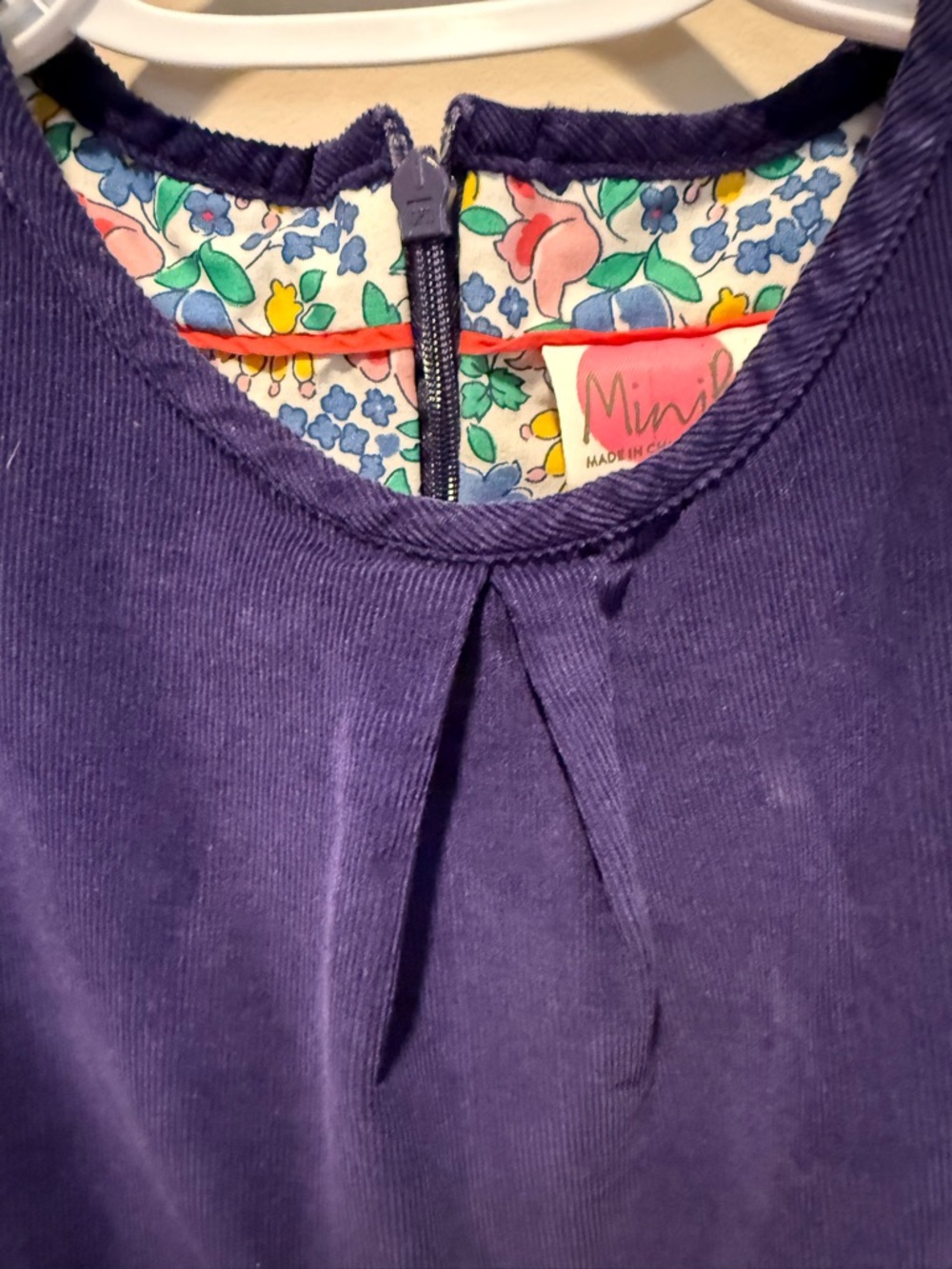 Mini Boden Corduroy Cat Jumper Dress - Picture 3 of 5